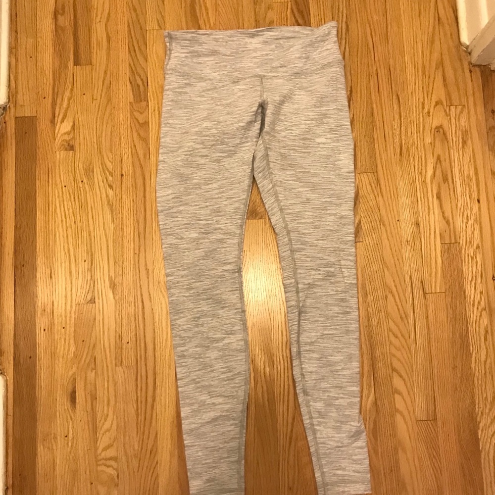 Heather gray full length lulu lemon size 8